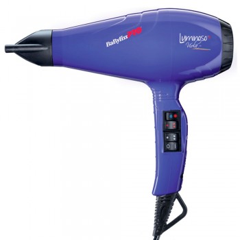 Фен BaByliss Pro LUMINOSO + ,фиолетовый, 2100Вт, 2 насадки