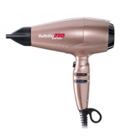 Фен  Babyliss Pro Rapido розовое золото , 2200Вт, ионизация, 3 насадки. + глушитель, диффузор