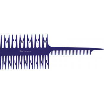 Расческа DEWAL для мелирования, двойная, синяя 21,5см 